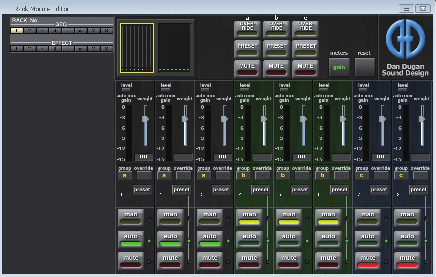 QL Editor : automixer Dugan