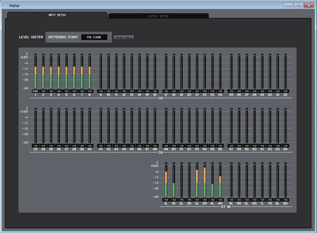 QL Editor : fenêtre Meter
