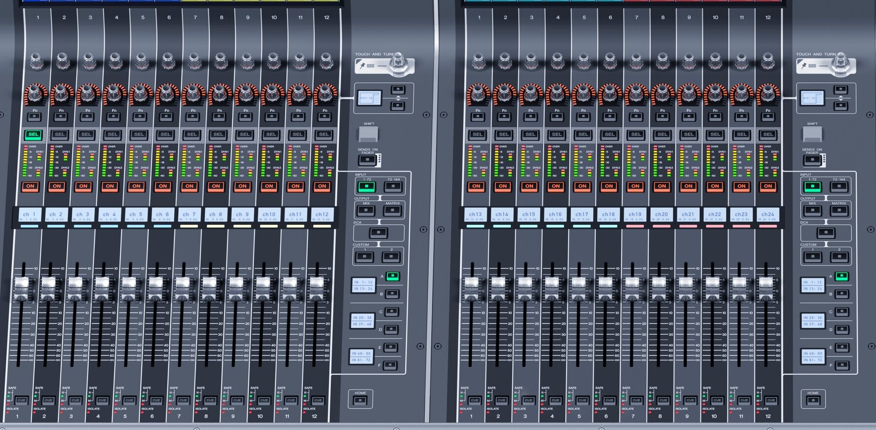 Yamaha Rivage PM10 — Channel strip