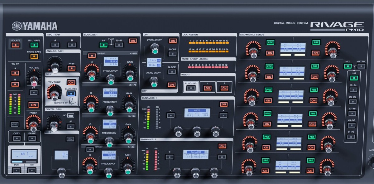 Yamaha Rivage PM10 — Channel strip