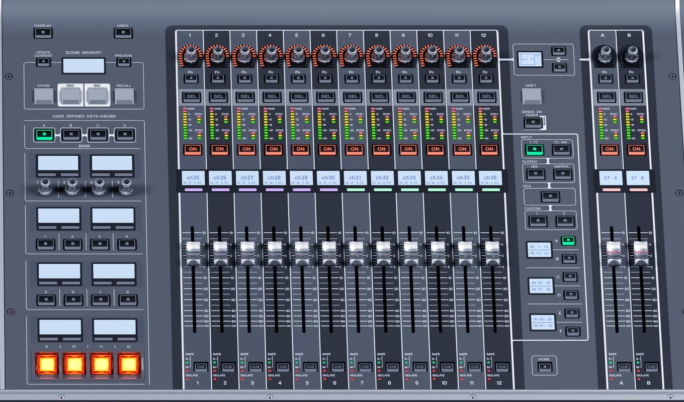 Yamaha Rivage PM10 — Channel strip