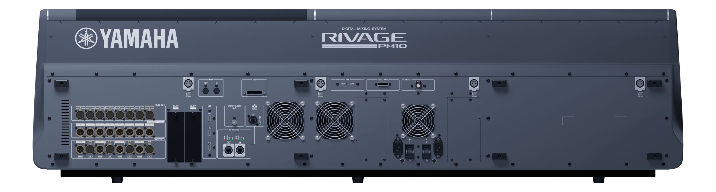 Yamaha Rivage PM10 — Rear I/O