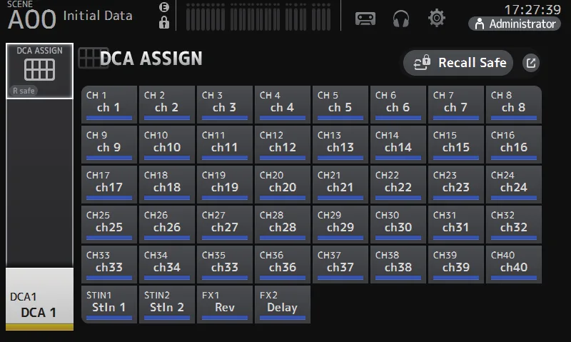 Écran DCA ASSIGN de la TF5