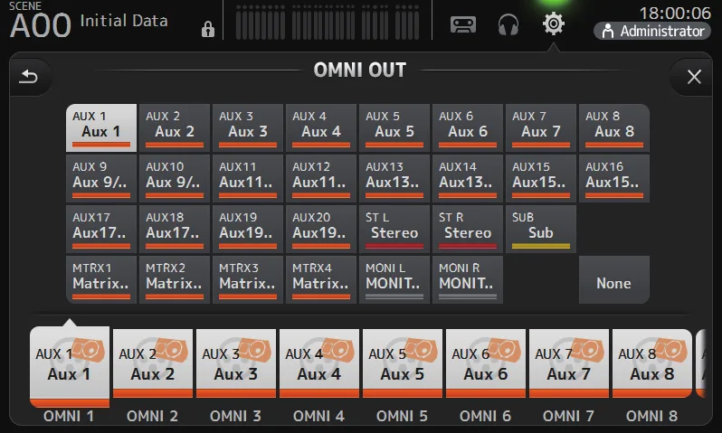 Écran OMNI OUT de la TF5