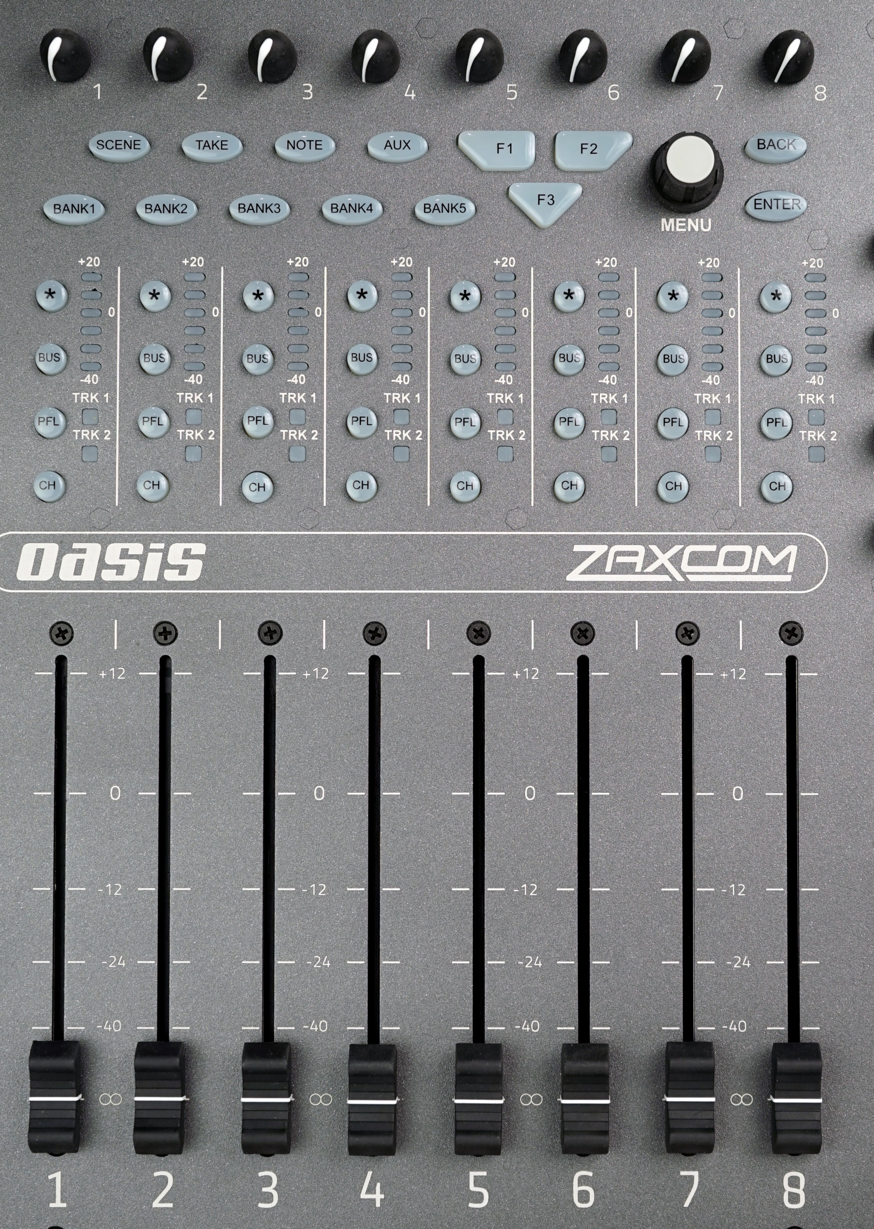 Zaxcom Oasis — Channel strip
