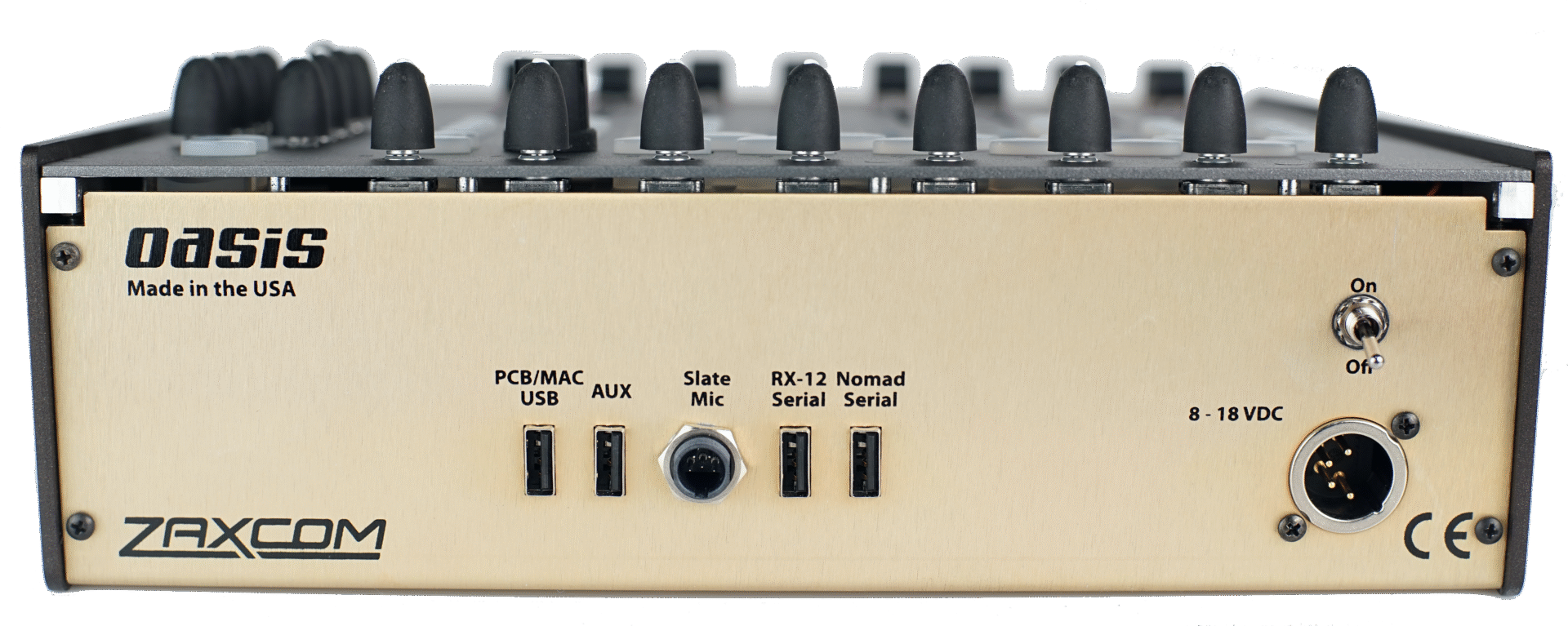 Zaxcom Oasis — Rear I/O